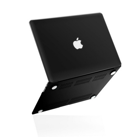 Hard Shell Case etui obudowa do Apple MacBook Air 13" A1369/A1466 2009-2017 (Matte Black - Czarny)