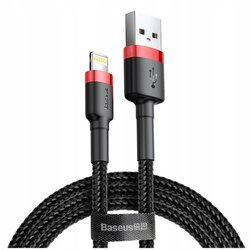 Baseus Cafule Kabel USB do Apple Lightning iPhone Fast Charge 100cm (Black+Red)