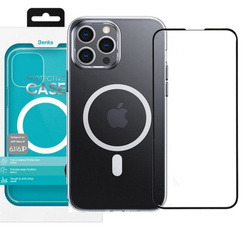 Benks Cristal MagSafe Case etui magnetyczne do iPhone 13 Pro Max + szkło hartowane XHD
