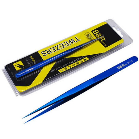 B&R BS-13 Precision Tweezers pinceta pęseta serwisowa prosta 135mm