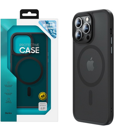 Benks Mist TPU+PC MagSafe etui magnetyczne iPhone 14 Pro Max (Black)
