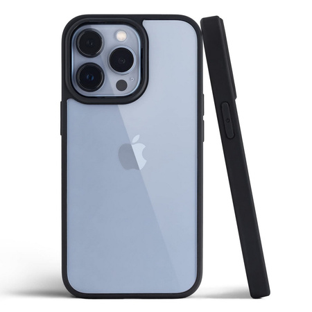 D-Pro Crystal Hybrid etui obudowa pokrowiec do iPhone 12 Pro Max (Clear/Black)
