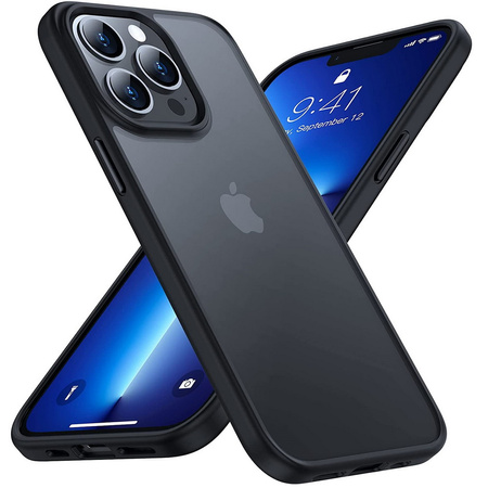 D-Pro Matte Hybrid etui matowe obudowa iPhone 14 Pro (Black)