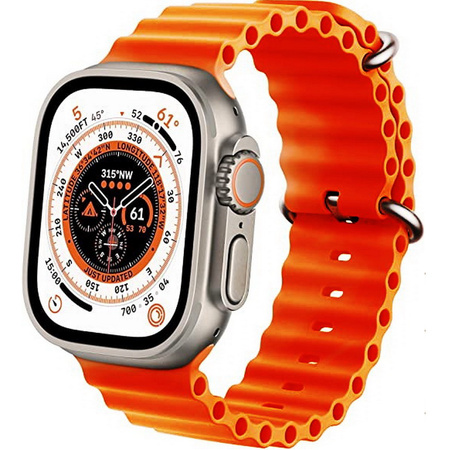 D-Pro Ocean Loop pasek opaska do Apple Watch 4/5/6/7/8/SE/Ultra 42/44/45/49mm (Orange)