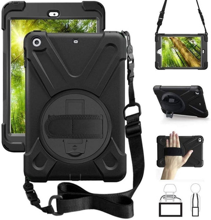 DP 360 Armor Case pancerne etui z paskiem na ramię i uchwytem do iPad Mini 1/2/3 (Black)