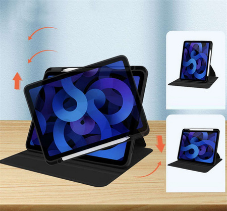 Etui Rotacyjne Smart Cover z klapką do Apple Pencil / iPad Pro 10.9 2022 10 Gen. (Black)