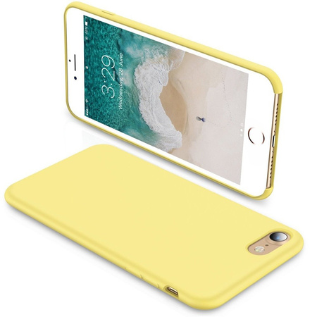 Liquid Silicone Gel Case Etui iPhone 7/8/SE 2020/2022 (4.7) (Yellow)