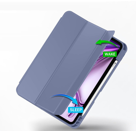 Etui D-Pro Smart Cover Case pokrowiec obudowa z klapką z uchwytem na rysik do Apple iPad Pro 13" 7 Gen. M4 (2024) / 8 Gen. M5 (2025) (Fioletowy)