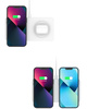 Ładowarka indukcyjna MFC M15 Duo 2in1 Dual MagSafe Charger podwójna bezprzewodowa magnetyczna stacja ładująca na dwa telefony do iPhone (Biała)