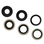 Szkło aparatu szkiełko oczko oko tylnej kamery soczewka szybka tył + klej do Apple iPhone 17 Pro (3 szt.)