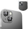  Eagle Eye Lens szkło + metalowa ramka na tylną kamerę aparat do iPhone 14/14 Plus (2 szt.) (Black)