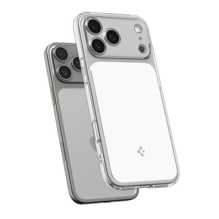 Etui Spigen Ultra Hybrid "T" Case MagSafe obudowa mocna wzmacniana do Apple iPhone 17 Pro (Przezroczysty/Biały)