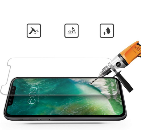 Szkło hartowane Zifriend  Easy Installation Frame Glass z ramką montażową aplikatorem do Apple iPhone X / XS