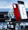 NOX Uchwyt samochodowy magnetyczny składany obrotowy do telefonu (Srebrny)
