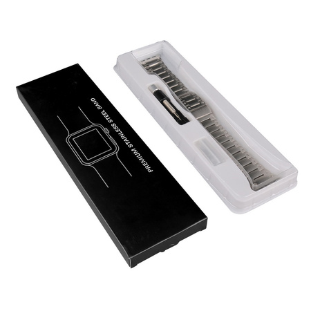 Bransoleta tytanowa Y Steel Link pasek do Apple Watch 4/5/6/7/8/9/10/11/SE/Ultra 1/2/3 44/45/46/49mm (Tytanowy)