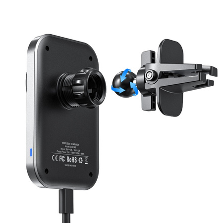 Ładowarka samochodowa 15W bezprzewodowa magnetyczna uchwyt do MagSafe iPhone 12/13/14/15/16/17 Plus/Pro/Pro Max