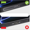 Siateczka ochronna Anti Dust Mesh membrana dolnego głośnika mikrofonu metalowa naklejka przeciwpyłowa do iPhone 12 13 14 15 16 (Czarny)