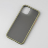 EverTech Contrast Matowe Etui Obudowa iPhone 11 Pro Max (Army Green/Red)