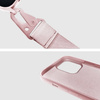 Etui D-Pro Crossbody XL obudowa pasek smycz zawieszka na ramię szyję iPhone 16e (Różowy)