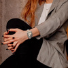 Bransoleta Glow VNC Clover Band  ozdobny pasek do Apple  Watch 38/40/41/42mm 1/2/3/4/5/6/7/8/9/10/SE (Srebrny)