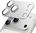 Osłona aparatu AluGlass FullCam Protector nakładka na obiektywy i wyspę aparatów z aluminium i szkła hartowanego do Apple iPhone 17 Pro (Silver / Srebrny)