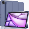 Etui D-Pro Smart Cover Case pokrowiec obudowa z klapką z uchwytem na rysik do Apple iPad Pro 13" 7 Gen. M4 (2024) / 8 Gen. M5 (2025) (Fioletowy)