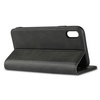 Etui D-Pro Flip Cover Wallet Case z klapką magnetyczną portfel iPhone XS Max (Czarny)