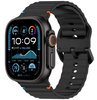 Pasek D-Pro Orablu Silicone Band opaska sportowa do Apple Watch 4/5/6/7/8/9/10/11/SE/Ultra 1/2/3 44/45/46/49mm (Czarny)