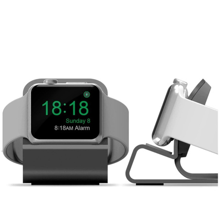 D-Pro Aluminium Night Stand Podstawka Stojak Apple Watch 1/2/3/4/5/6/7/8/SE (Gray)