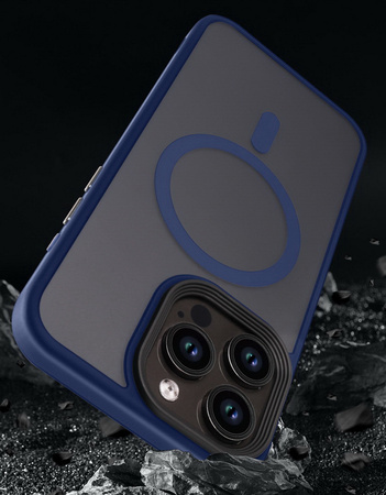 Etui D-Pro Matte CamLine MagSafe Case matowa obudowa magnetyczna do Apple iPhone 14 Plus/15 Plus (Czarny)