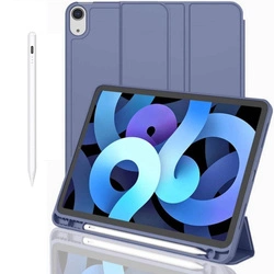 Etui D-Pro Smart Cover Case pokrowiec obudowa z klapką + rysik Stylus Pen Pencil 2 Gen. do iPad Pro 10 Gen. (2022) / 11 Gen. (2025) (Fioletowy)