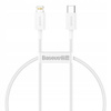 Kabel Baseus Superior przewód USB-C / Typ C - Apple Lightning 20W 25cm (Biały)