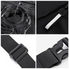 Saszetka D-Pro Crossbody Fanny Pack biodrówka nerka sportowa torebka na pas (Czarny)