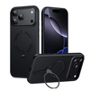 Etui D-Pro Stealth Carbon MagSafe Stand Case obudowa magnetyczna karbonowa magnes stojak podstawka do Apple iPhone 17 Pro (Czarny)