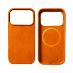 Etui D-Pro Alcantara® oryginalna włoska tkanina zamszowa obudowa z magnesem MagSafe do Apple iPhone 17 Pro Max (Orange / Pomarańczowy)