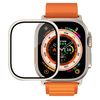 Szkło hartowane EX Pro z metalową aluminiową ramką szybka na ekran do Apple Watch Ultra 1/2 49mm (Black Titanium / Czarny)
