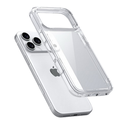 Etui D-Pro Quartz Crystal TPU+PC obudowa hybrydowa wzmacniana do Apple iPhone 17 Pro Max (Przezroczysty)