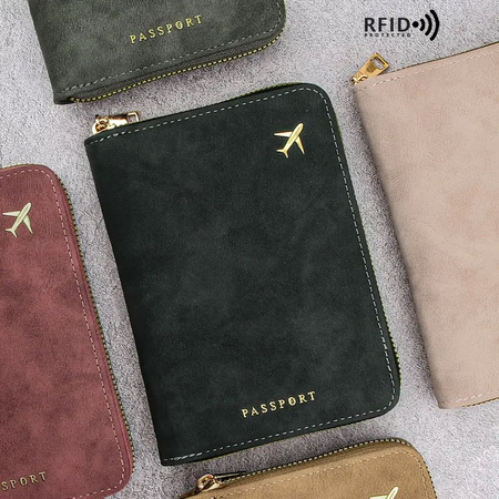 Portfel D-Pro RFID Passport Wallet bezpieczne etui na paszport, karty i dokumenty (Czarny)
