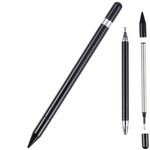 D-Pro Stylus Touch Pen rysik do ekranów dotykowych smartfon tablet 2w1 + długopis (Czarny)