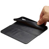 D-Pro Flip Cover Wallet Case etui z klapką magnetyczną portfel iPhone X/XS (Black)
