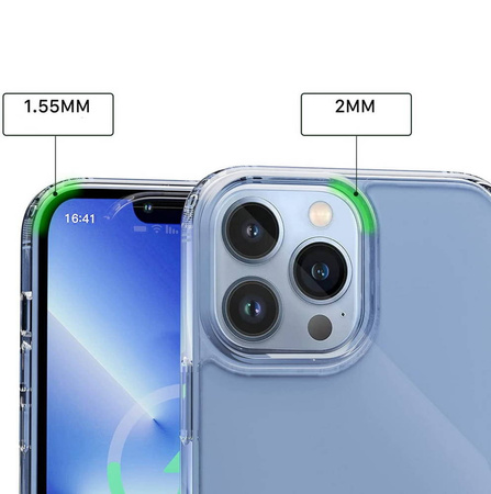 Etui D-Pro Hybrid MagSafe Case obudowa magnetyczna do iPhone 13 Pro Max (Przezroczysty)
