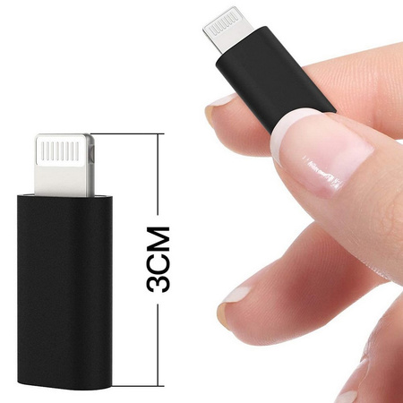 Adapter przejściówka USB-C Typ-C do Apple Lightning iPhone (Silver)