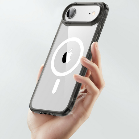 Etui D-Pro Quartz MagSafe Crystal TPU+PC Case obudowa hybrydowa wzmacniana magnetyczna do Apple iPhone 17 Air (Przezroczysty)