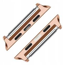Zestaw zapięć adapterów do paska Apple Watch 4/5/6/7/8/9/10/11/SE 1/2/3 40/41/42mm (2 szt.) (Różowe złoto)