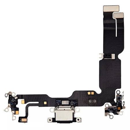 Gniazdo złącze port dock ładowania mikrofon dolny taśma flex USB-C do Apple iPhone 15 Plus (OEM Oryginał) (Czarny)