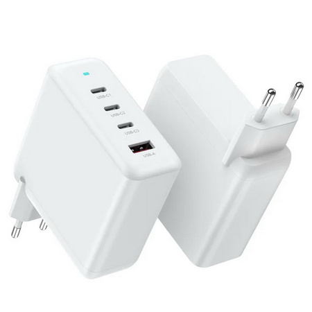 Ładowarka sieciowa 100W zasilacz adapter 3xUSB-C 1x USB-A szybkie ładowanie PD do Apple MacBook iPad Air/Pro iPhone 12/13/14/15/16/17
