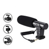 Zestaw Vlog Podcast YouTube do telefonu kamery aparatu lampa LED mikrofon uchwyt statyw pilot (Czarny) + adapter USB-C
