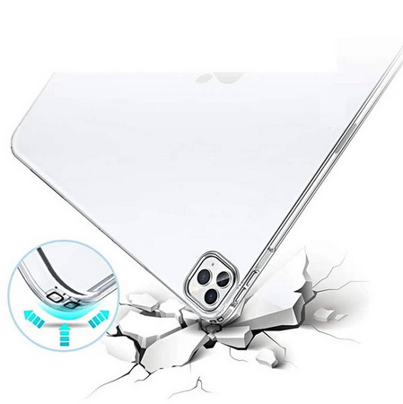 Etui D-Pro TPU Case obudowa pokrowiec futerał silikonowy do Apple iPad Pro 11" 5 Gen. M4 (2024) / 6 Gen. M5 (2025) (Przezroczysty)