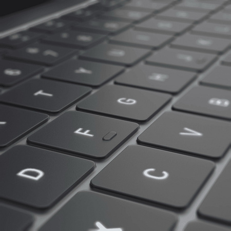 Nakładka osłona silikonowa na klawiaturę laptopa Apple MacBook Air 13 (A2179/A2337 M1) (Layout EU PL) (Przezroczysta)