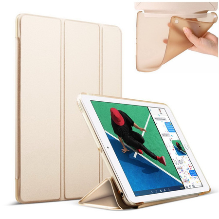 D-Pro Smart Case TPU Soft-Gel Back Cover Etui Z Klapką  iPad Mini 4/5 (Gold)